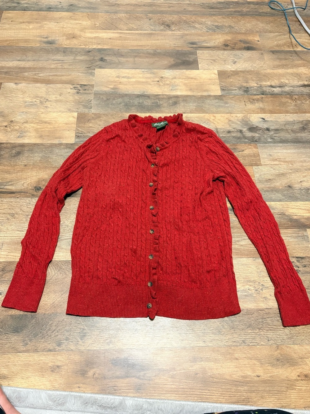 Eddie Bauer Cable Knit Cardigan Sweater – Women’s Large